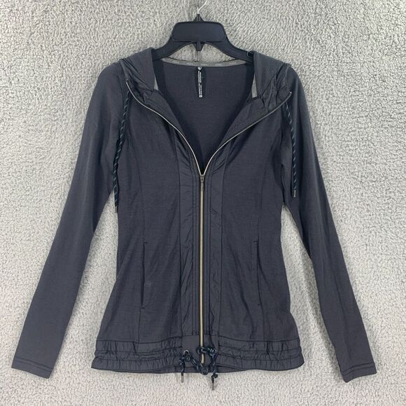 Kuhl Womens Jacket Zip Size XS Merino Wool Nylon Active Lounge Athletic Grey - Picture 12 of 12